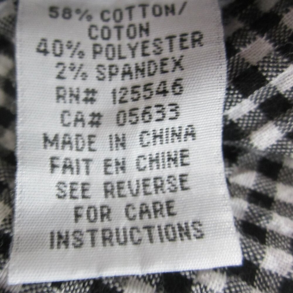 Habitat Black and White Gingham Tunic Top - Picture 8 of 9